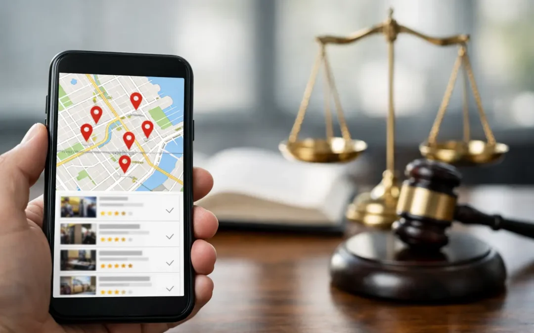 Google Maps Ranking Example for Law Firms