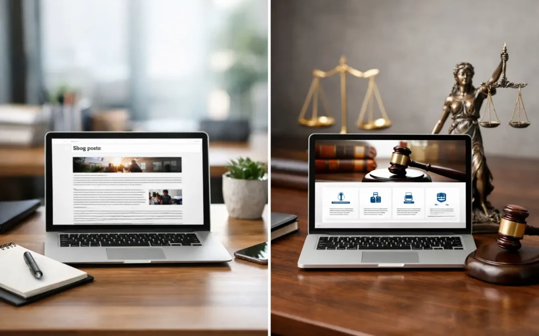 SEO Blog Posts Versus Practice Pages for Law Firms